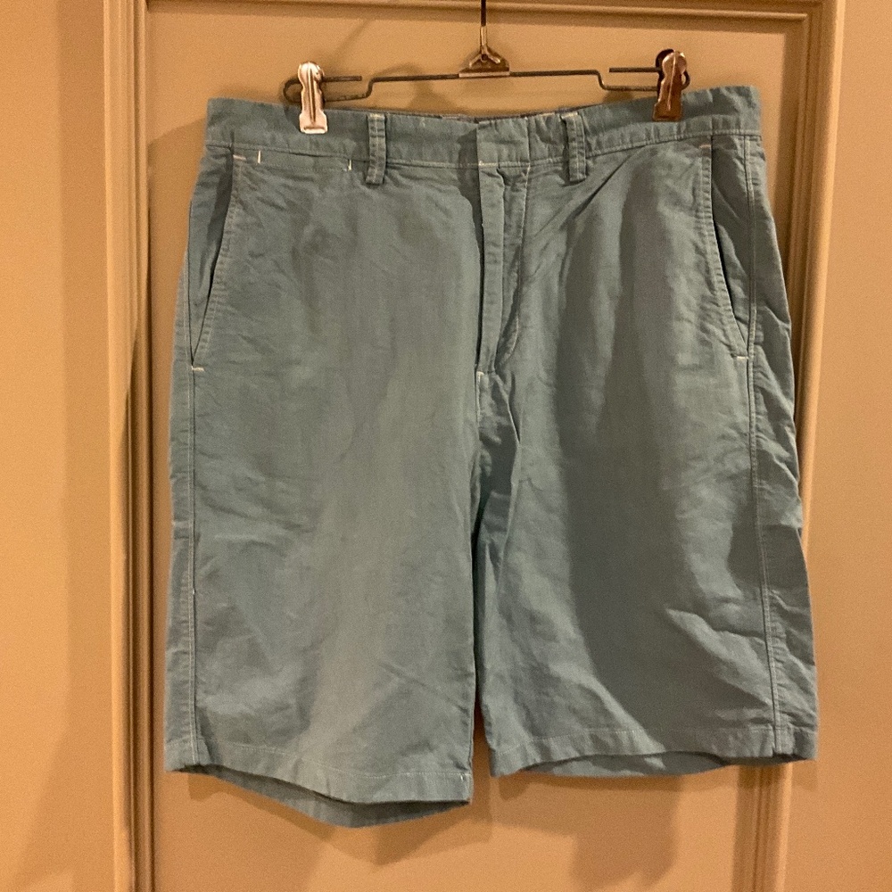 J.Crew 100% Cotton Club Shorts Marine Green 32 waist 11” long